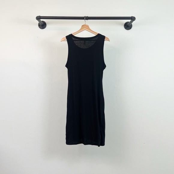 NEW Leith Sleeveless Ruched Mini Dress in Black - Picture 9 of 9